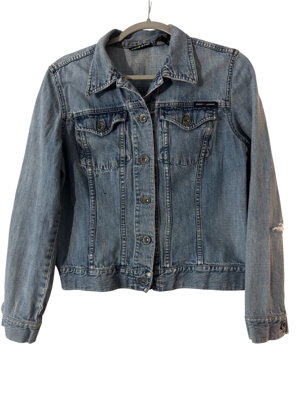 DKNYLight Wash Denim Jacket